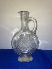 Vintage Avon Skin So Soft Bath Oil Glass Bottle Handle Decanter 60s- Estate Find