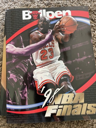 Michael Jordan Chicago Bulls Playoff Bullsheet Media Guide MJ 29 Pts Magazines - Picture 10 of 11