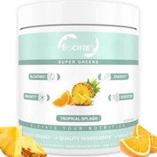 Super Greens – Organic Greens Powder  Tropical Splash Digestive & Gut Health  US