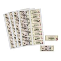 In-13682754 Five Dollar Bill Sticker Sheets 50 Piece(s) In-13682754 Five Dollar Bill Sticker Sheets 50 Piece(s)
