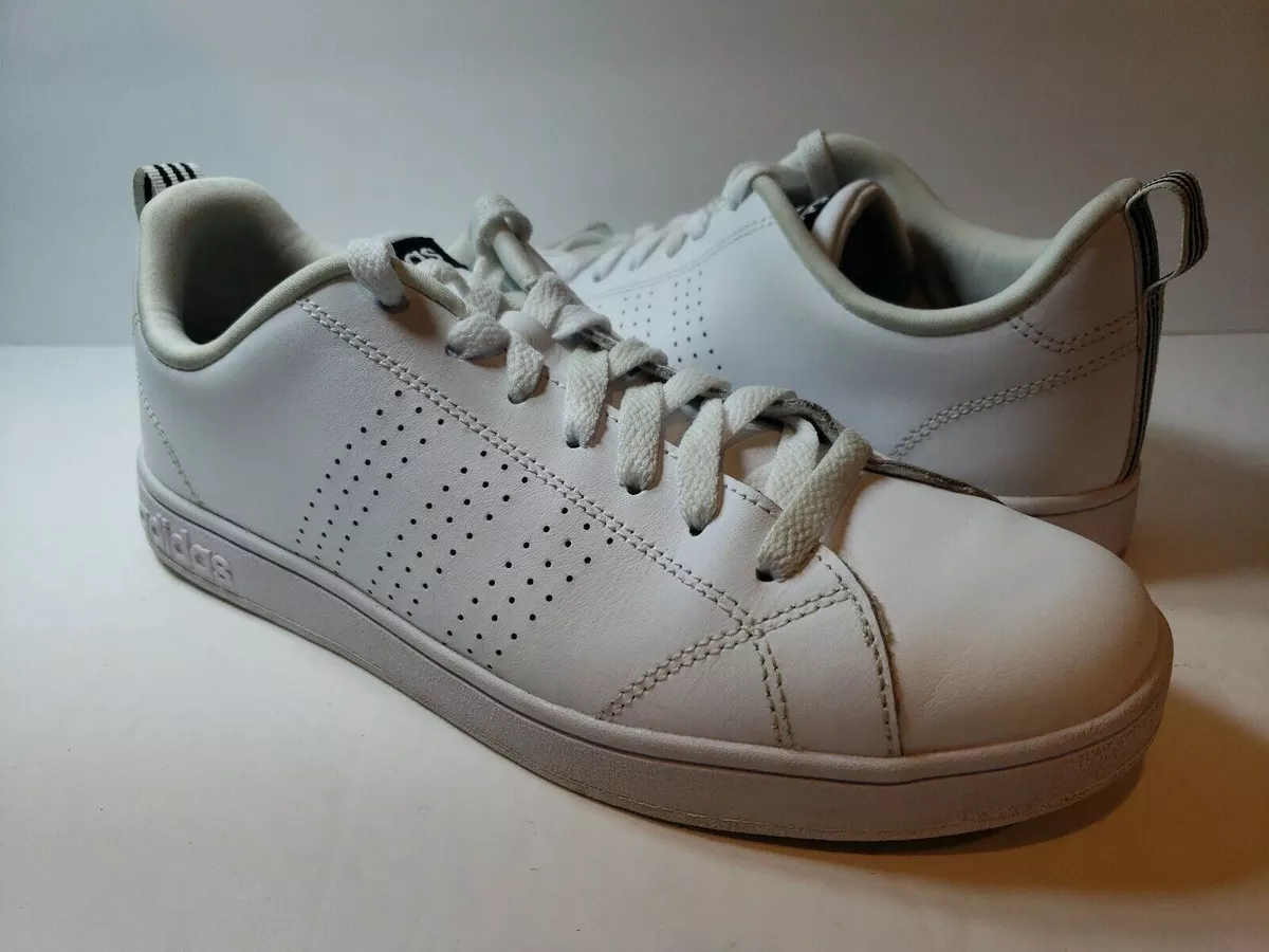 Opsommen voetstuk Odysseus Adidas Women&#039;s NEO Advantage Clean VS White Leather Sneakers F99091 -  Size 8.5 | eBay