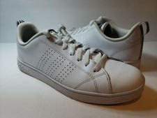 Tenis Adidas para mujer NEO Advantage Clean VS de cuero blanco F99091 - talla 8,5
