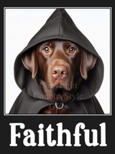 Labrador Dog Funny Fridge Magnet black golden brown Faithful dog gift