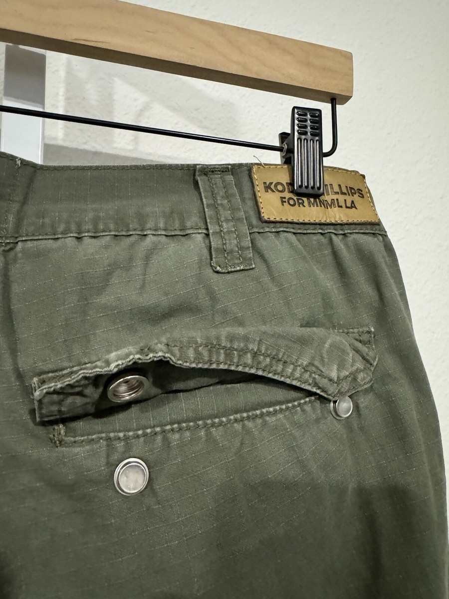 Kody Phillips Men's Cargo Pants Sz 30 (Fit 32) Green Beige