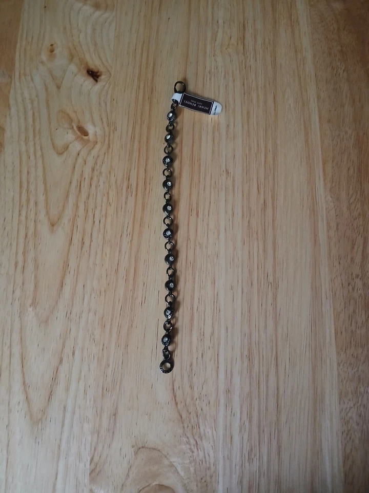 Pulsera de Hematita Henri Bendel Moderna Diseñador Joyería Tono Gris Gunmetal Foto 4 de 4