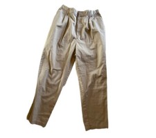 Vintage 90s khaki high waisted relaxed fit trouser pants womens Sz 8