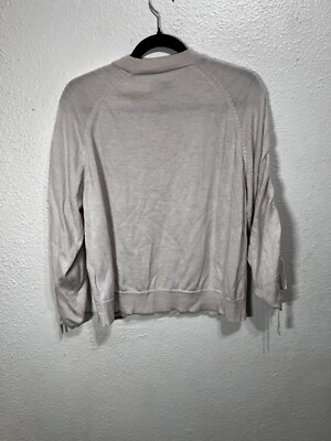 AllSaints Ero Merino Wool  Cream Sweater Women s Size Medium 