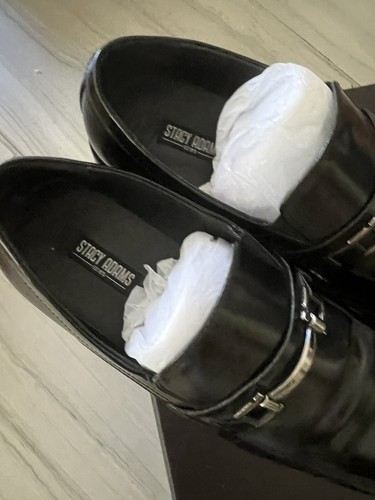 Mocasín de cuero negro sin cordones Stacy Adams para hombre US9,5M - Imagen 2 de 7