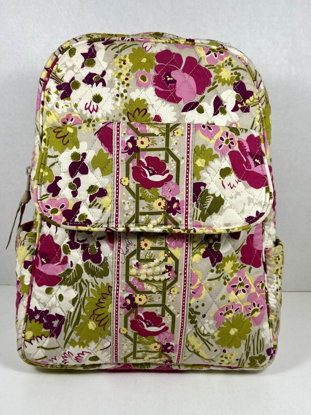 Vera Bradley Backpack Small Pink And Green Floral - image 1
