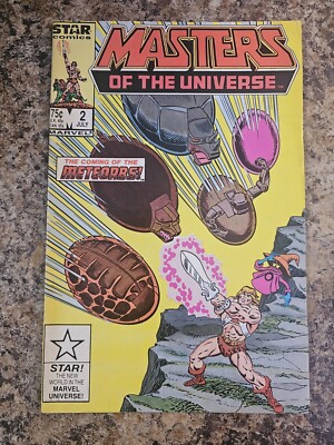 Masters Of The Universe #2 He-Man Copper Age Star / Marvel Comics 1986 FN-VF 