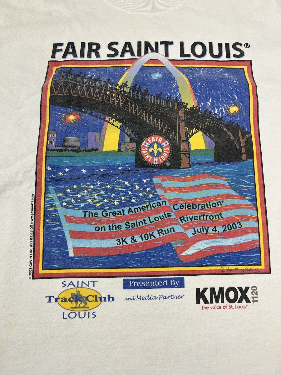 Vintage Fair Saint Louis STL 2003 White T Shirt Size XL View 4