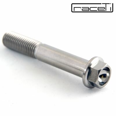 Racebolts Titanium M8x1.25 X 25mm Flange Hex Bolt - Grade 5, Drilled Head, M8x25 (Single) 2 thumbnail image