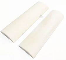 Premium Handle Scales Knife Making Material 2-Piece Set White Camel Bone