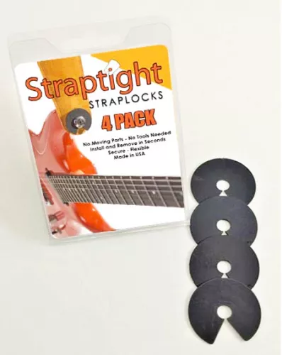 STRAPTIGHT Guitar Strap Locks USA Made Satriani Fits Fender Gibson Ibanez & More
