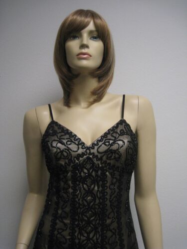 Sue Wong Dress Beaded Sequin Evening Gown Black Lace Nude Sparkle 6 Short 17 - Picture 2 of 12