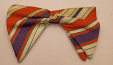 Vintage Orange Purple Green Bow Tie Ormond
