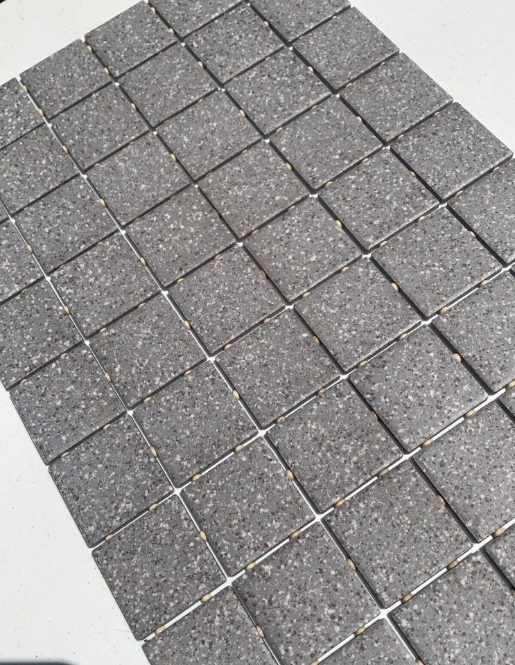 NEW AMERICAN OLEAN MOSAIC 0A06 STORM GRAY 2" x 2" PORCELAIN  FLOOR TILE 120 SqFt - Изображение 2 из 4