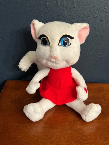 Talking Tom And Friends Talking Angela Interactive Plush Doll Cat Dragon-i Toys