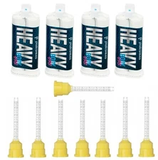 Dental Impression Material VPS Heavy Body Fast Set (4 Cartridge & 8 Tips) PVS