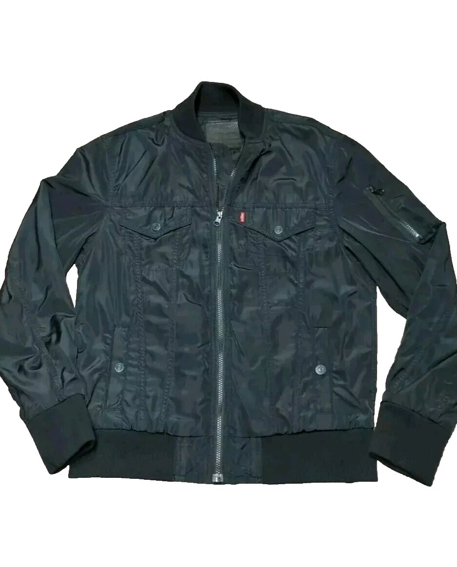 Rompevientos Negro Levi's abrigos, chaquetas y chalecos para hombres