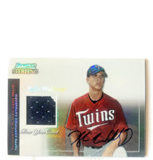 KYLE WALDROP 2004 Bowman Sterling Auto-Jersey card #BS-KWA SN 152/199 Twins