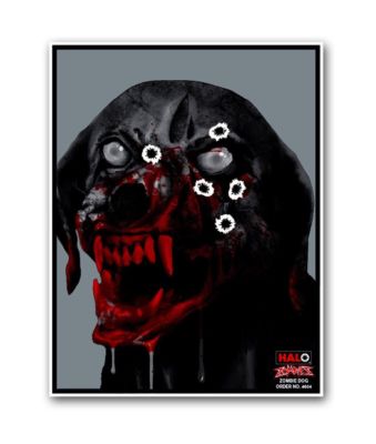 10 Thompson 8.5'' x 11'' HALO Reactive Targets Zombie Dog Sight-In 4604