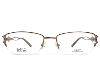 Emozioni by Safilo Eyeglasses Frames Elasta EM4363 1N5 Shiny Brown 55-18-135