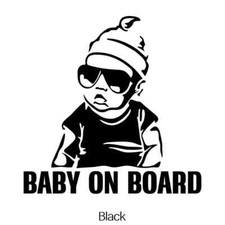 babe on board sticker 6in x 4in Sticker