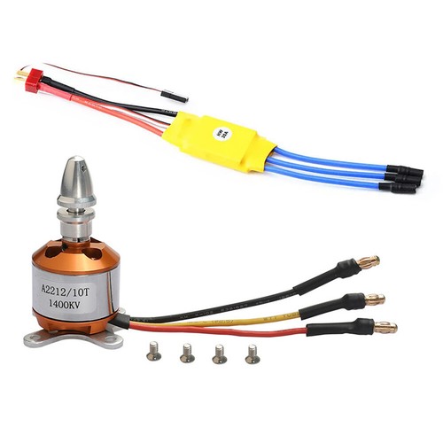 930/1000/1200/1400/1800/2200/2450/2700KV Motor/30A ESC for RC Fixed Wing Plane - Picture 9 of 35