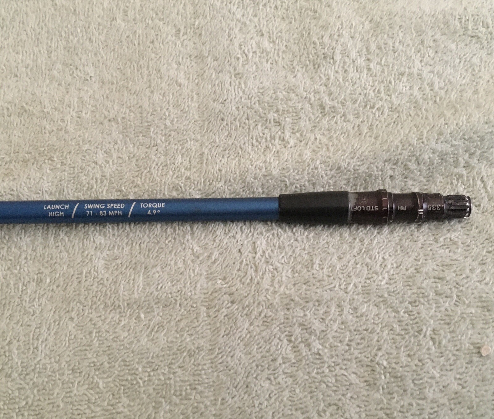 Used Graphite Design Aura 65 gram regular Flex driver shaft Taylormade