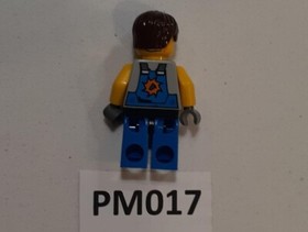 Lego PM017 - Power Miner, Orange Scar, Hair - Set 8962 Crystal King