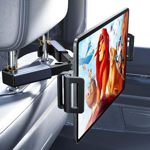 360° Car Back Seat Headrest Holder Mount For iPad Tablet Phone Samsung Universal - Picture 8 of 13