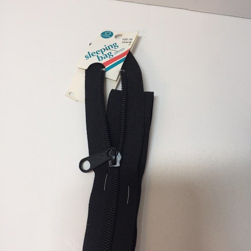 Coats & Clark Sleeping Bag Zipper 100" Black - Picture 2 of 3