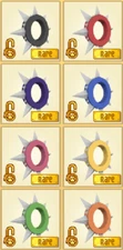 Animal Jam Classic AJC 8-Set Rare Long Spiked Collar Bundle (READ DESCRIPTION)