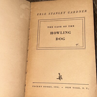 The Case of the Howling Dog by Erle Stanley Gardner, 1954, Pocket