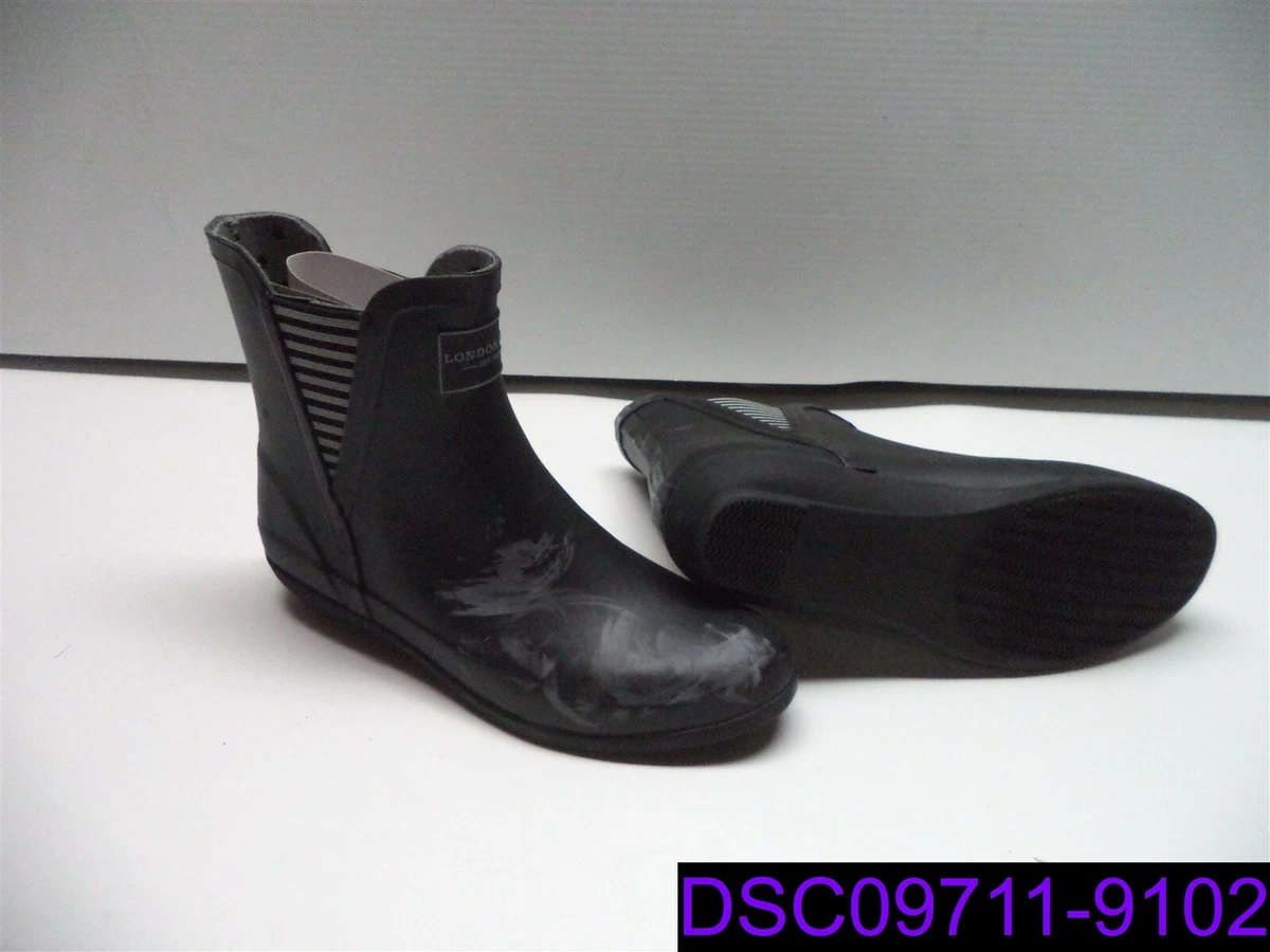 London fog clearance ankle rain boots