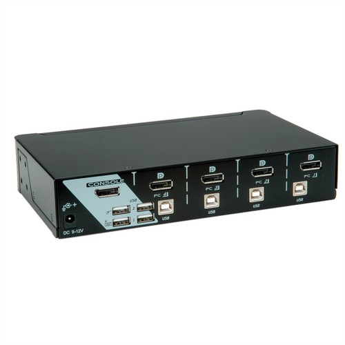 Switch DisplayPort USB 2.0 KVM Switch, 1 User - 4 PC, Integrierter 2-Port USB2.0 - Bild 2 von 4