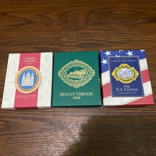 Catedral de San Pablo/Washington D.C. 1994 Mount Vernon Hallmark Ornaments 2001 - Imagen 8 de 13