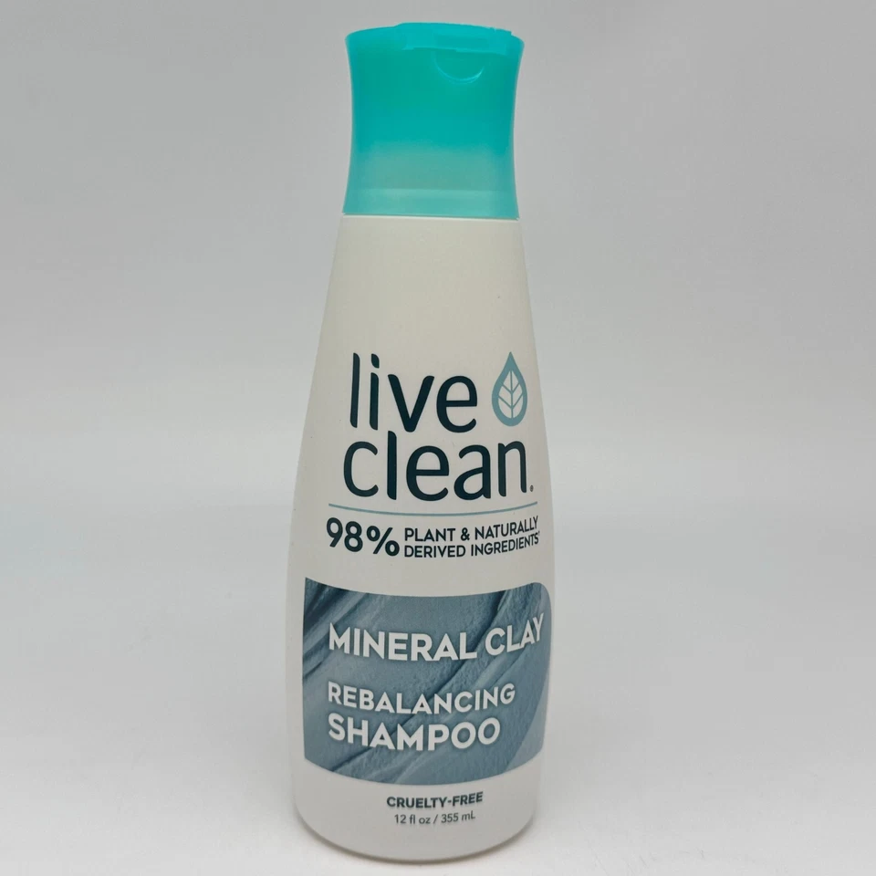 Champú reequilibrante de arcilla mineral Live Clean paquete de 12 fl x 2 Foto 2 de 3