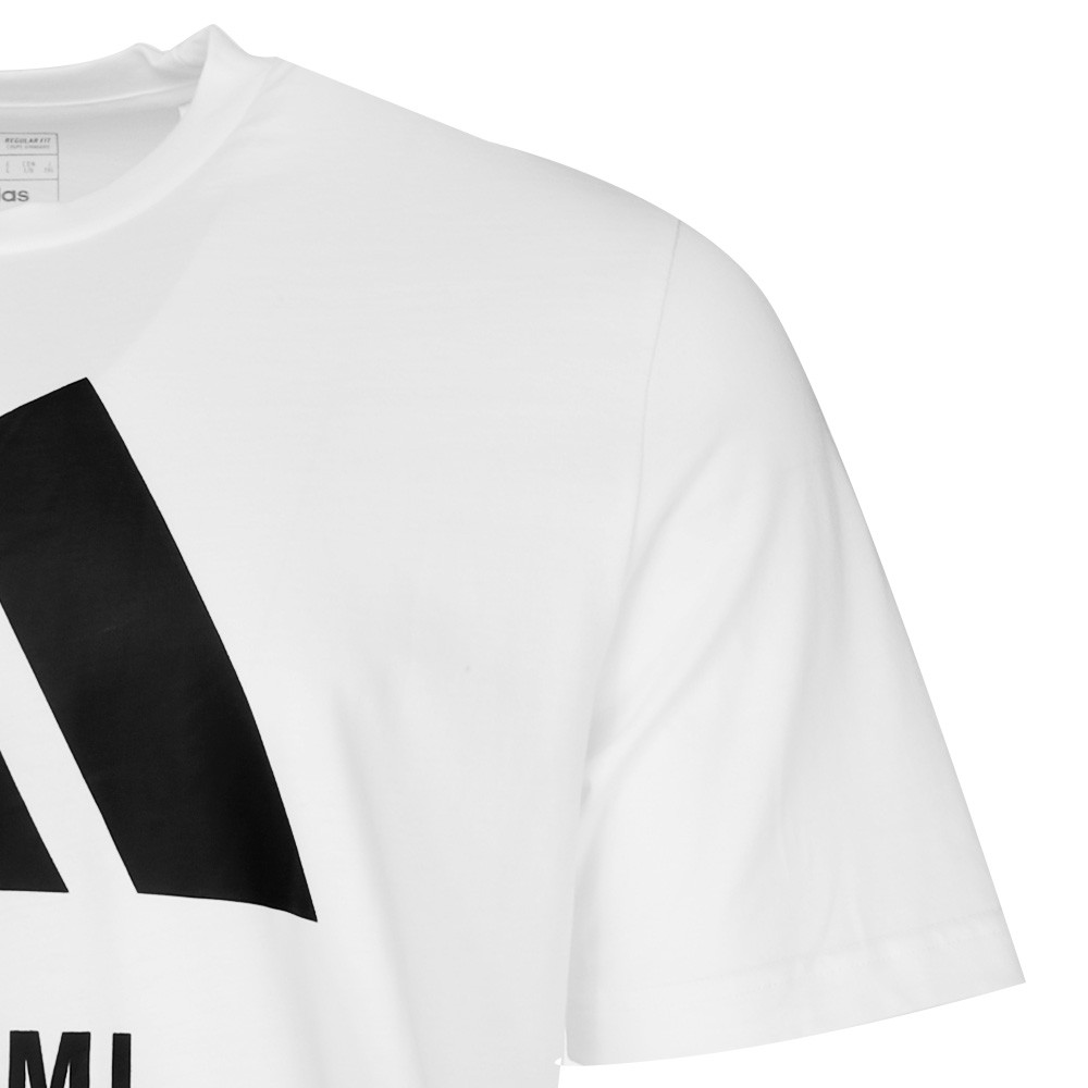 adidas Nam Key City Graphic Crew Neck Short Sleeve T-Shirt Mens White Casual Top thumbnail 3