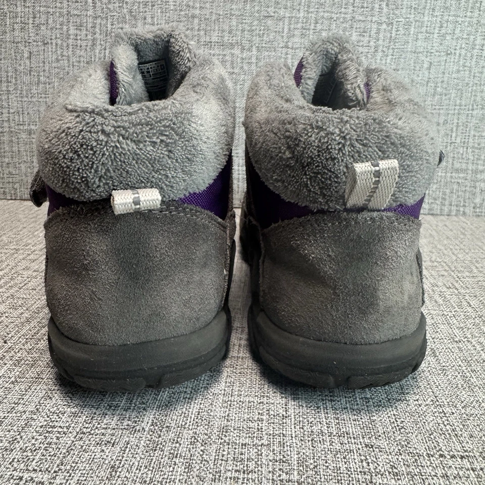 Keen Boots Youth Size 6 Grey/Purple “Knotch Chukka” Big Kids Insulated Easy-On - Image 3 of 4