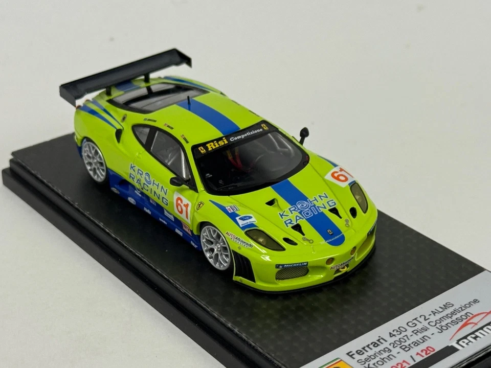 1/43 Tecnomodel Ferrari 430 GT2 2007 Sebring  Risi Competizione  TLA 04H  ABG333 - Image 4 of 4