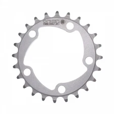 Origin8 Alloy Blade Chainring 24t 74 BCD 5-Bolt 8/9-Speed Aluminum Silver
