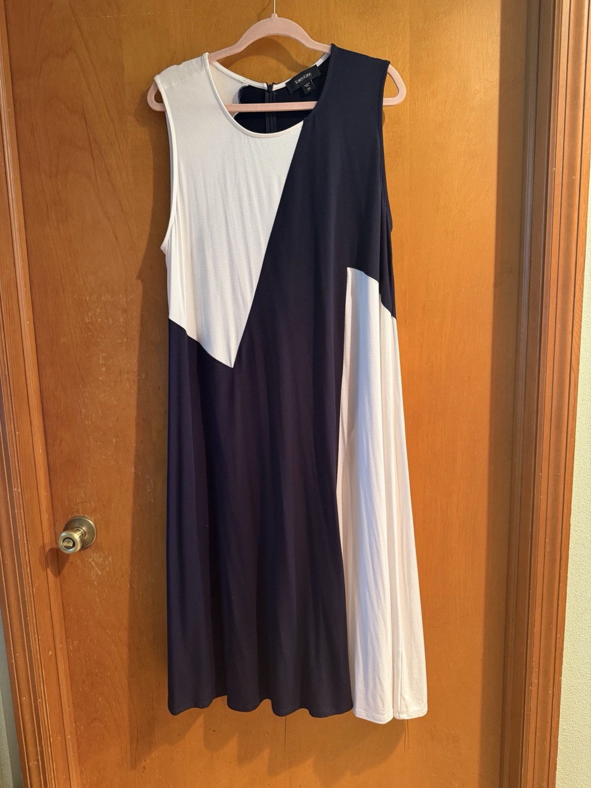 Beautiful Navy and White Karen  Kane Dress Size 2X Made In The USA NWOT