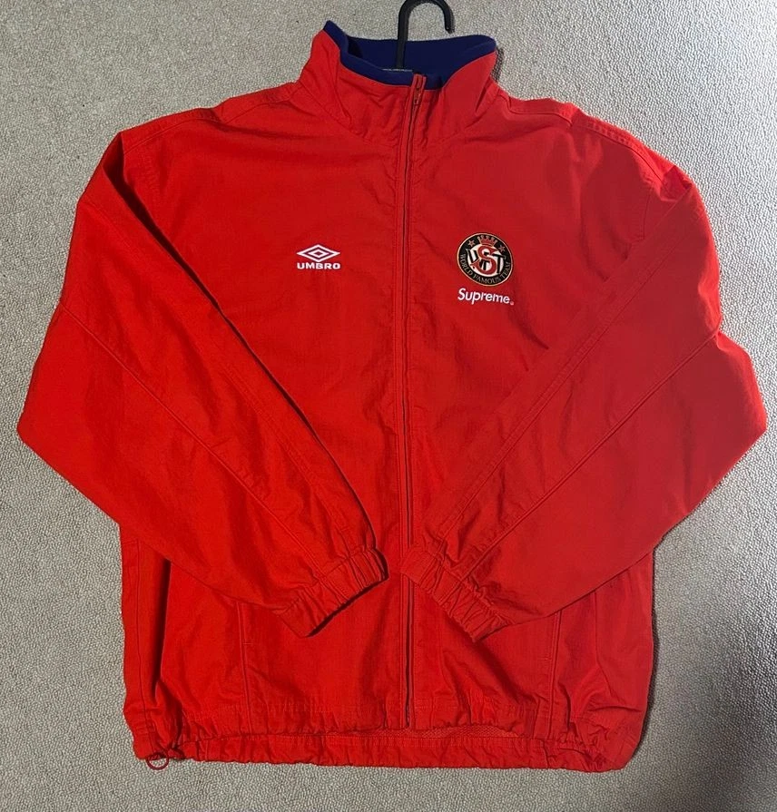 Veste de survêtement Supreme /Umbro coton ripstop rouge