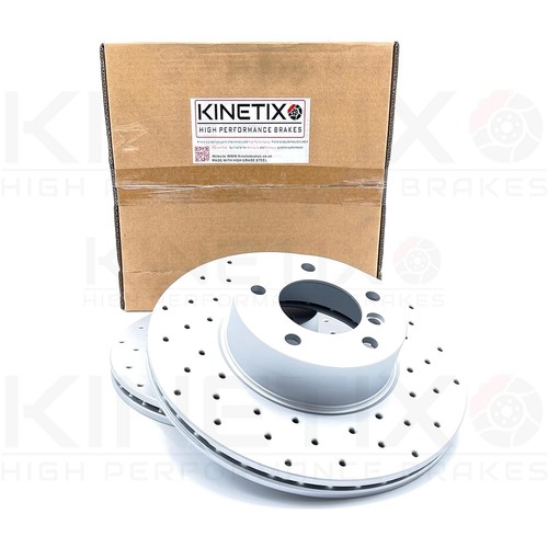 FOR BMW 320d F30 F31 F34 M SPORT DRILLED FRONT REAR BRAKE DISCS BREMBO PADS - Picture 11 of 14