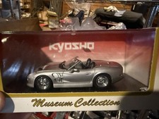 Kyosho 1/43 Shelby Series 1 Silver w/Red Stripe #03131SR Die Cast