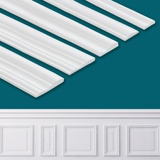 Coengwui Peel and Stick Wall Molding Trim, 9.8ft x 1.57in, Can be painted