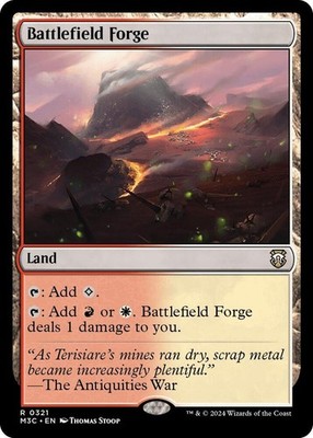 1x Battlefield Forge - Commander: Modern Horizons 3 - NM  -  MTG