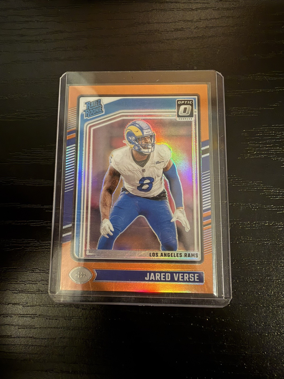 2024 Donruss Optic Jared Verse Rated Rookie Orange Prizm /249 #242 Rams